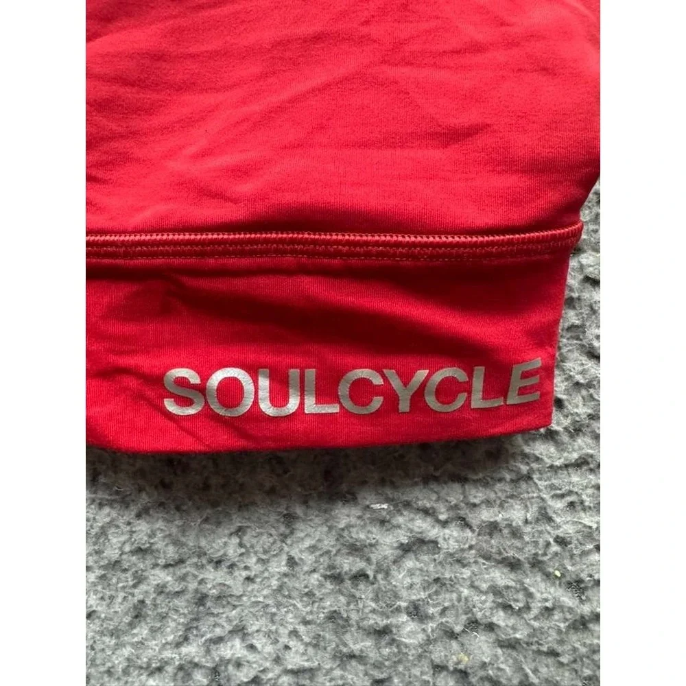 Lululemon SoulCycle Energy Longline Medium Support Bra Red Womens‎ Size 6